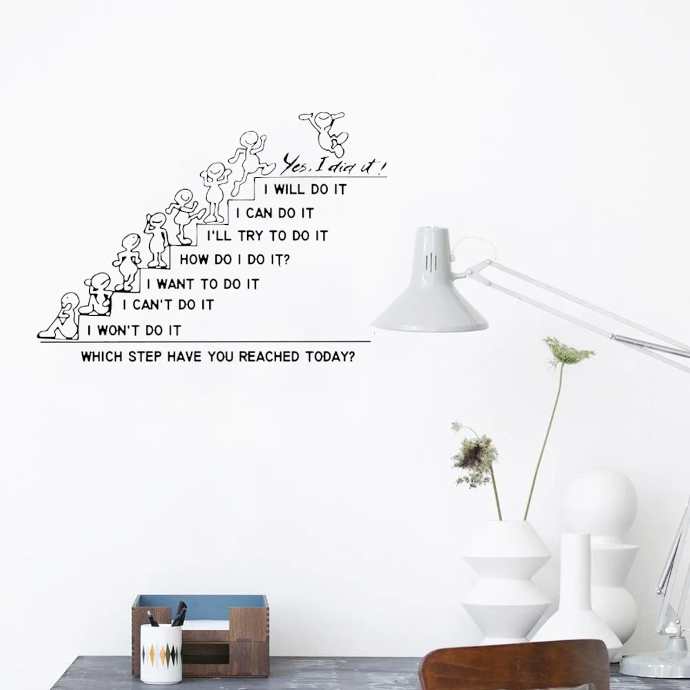 

Office Or Study Sticker Motivational Quote Wall Decals For Office Bedroom Nursery Home Classroom Decor Vinyl ov458