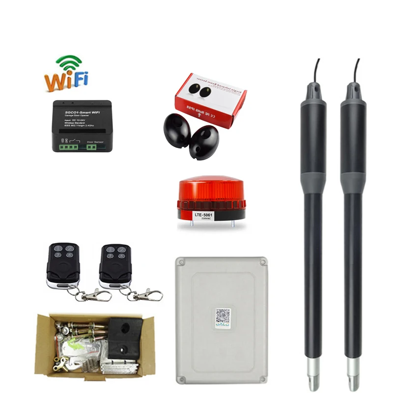 Алюминиевый Универсальный привод для ворот автоматический Открыватель двойной