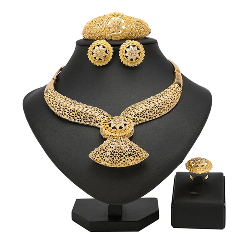 Longqu нигерийские Свадебные Женские аксессуары ювелирный набор оптовая продажа