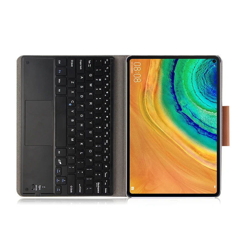 США Bluetooth клавиатура для huawei MatePad Pro 10,8 дюймов чехол для планшета Магнитная Съемная клавиатура из искусственной кожи флип-чехол с подставкой