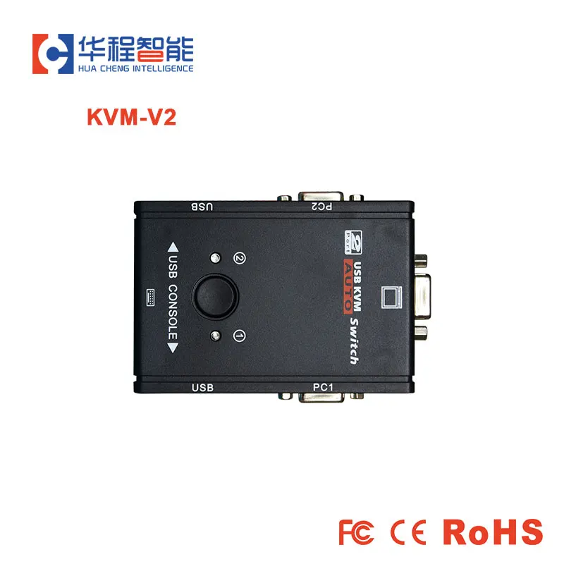 Новейший USB KVM переключатель 2 порта VGA коробка 0 Мышь Клавиатура 1920*1440