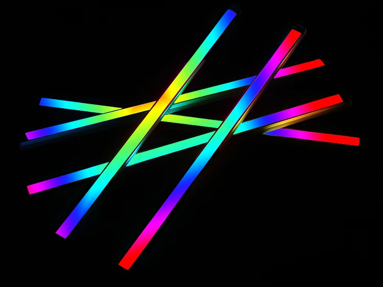 Полноцветная алюминиевая световая полоса WS2812B 12 В постоянного тока SK6813 адресная