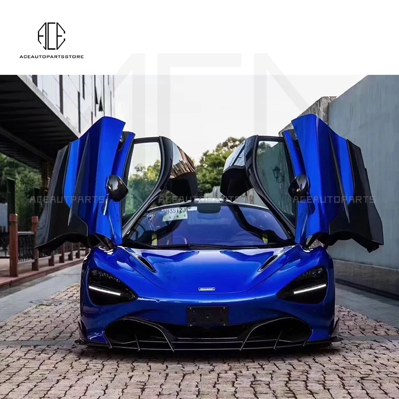 

Carbon Fiber Car Body Kit Front Bumper Lip Rear Diffuser For McLaren 720S T style