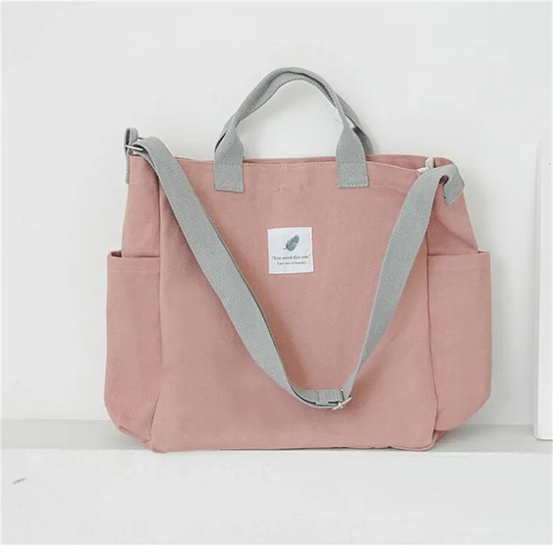 

2020 New Canvas Shoulder Bags Environmental Shopping Bag Tote Package Crossbody Bags Purses Casual Handbag for Women Storage Bag