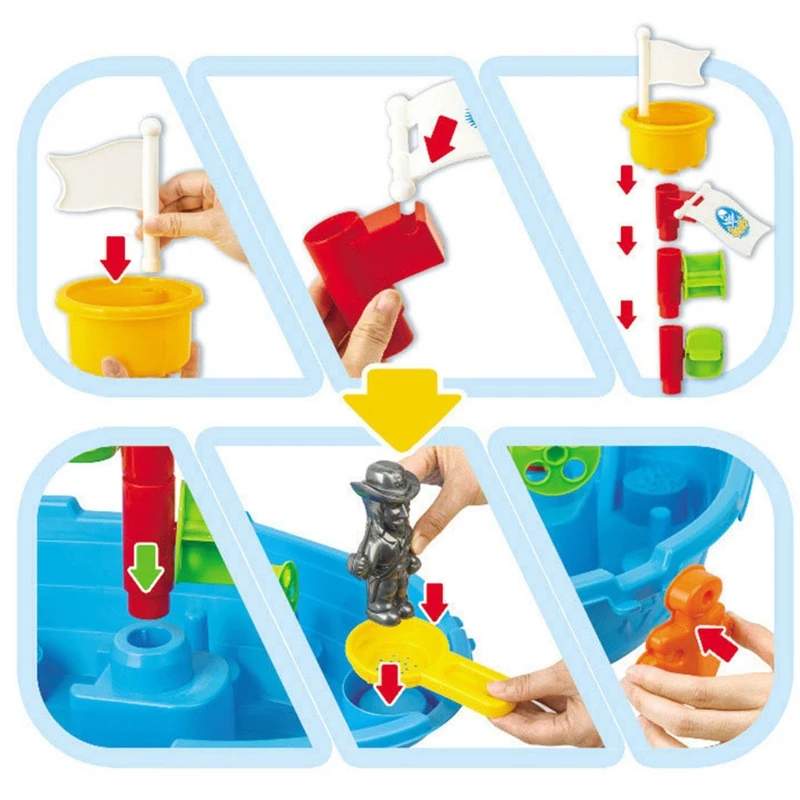1Set Summer Game Toy Sand Playing with Play Table Sandpit Beach Pirate Set Water Kits | Игрушки и хобби