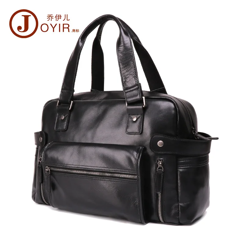 Мужская сумка через плечо из зернистой кожи новый стиль мужская Многоуровневая