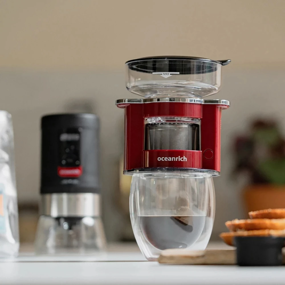 Кофеварка OCEANRICH S2 портативная с фильтром для автоматического заваривания