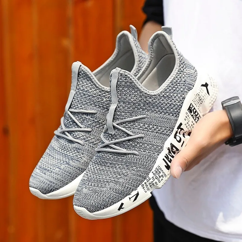 2019 New Fashion Breathable Shoes Men Casual Mesh Woven Sneakers Camouflage Outdoor Footwear For Male | Обувь