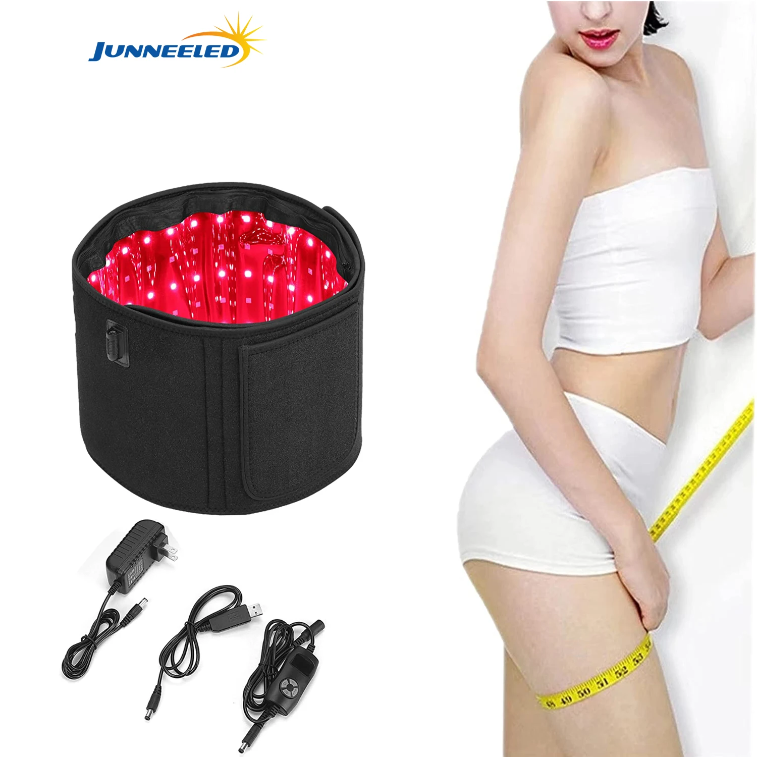 

Red Light Therapy Belt LED Infrared Therapy Belt Wave Length 660nm / 850nm For Weight Loss Reduce Joint Pain Treat Inflammation