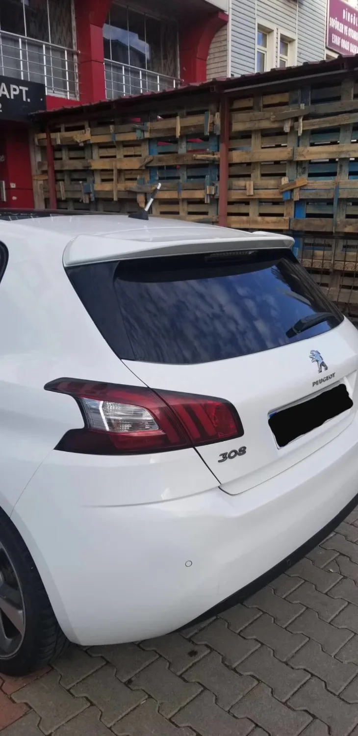 Спойлер для Peugeot 308 2006 2013 S спойлер BXK из АБС пластика цвет заднего крыла автомобиля