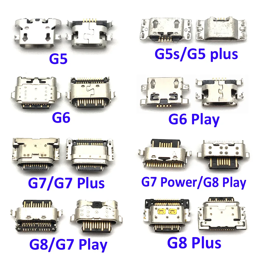 

2Pcs For Moto Z3 G3 G9 G4 G5 G5S G5S G6 G7 G8 Plus Play Power Lite USB Charger Jack Connector Socket Charging Port Tail Plug