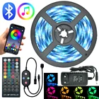 Новинка, гибкая Водонепроницаемая лента RGB 5050 SMD 2835, 5 м, 10 м, 15 м, 20 м, Диодная лента с Управлением по Bluetooth, 12 В постоянного тока