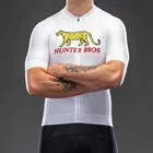 Мужская футболка с коротким рукавом Hunter, летняя дышащая быстросохнущая футболка для езды на велосипеде, спортивная одежда для горных велосипедов