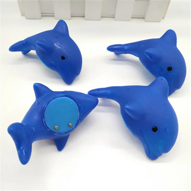 1pc Baby Water Flashing Floating Dolphins Kids Automatic Led Lighting up Beach Play Toys For Children for the Bathroom Bath Swim