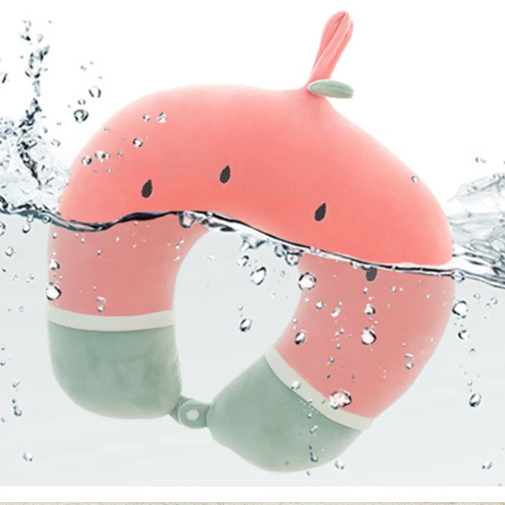 Фрукт арбуз ананас путешествия u образная подушка для шеи маска глаз комплект сна