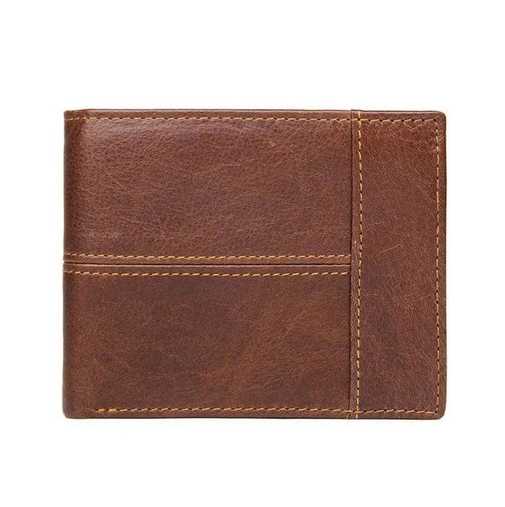 Card Wallet Brown MAHEU, маленький кожаный мини мужской кошелек, кошелек из натуральной кожи для монет, тонкий кошелек с отделением для фотографий, черный, кофейный - Цвет: Card Wallet Brown