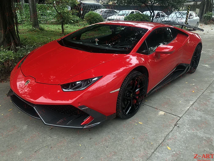 Z-ART углеродное волокно передняя губа для Lamborghini Huracan передний спойлер Lamboghini LP610