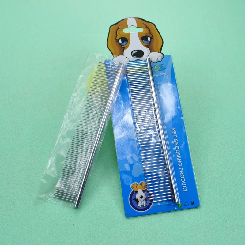

Pet Comb Long Thick Hair Fur Removal Brush Stainless Steel Lightweight Pets Dogs Cat Grooming Combs Suitable Small Medium Dogs