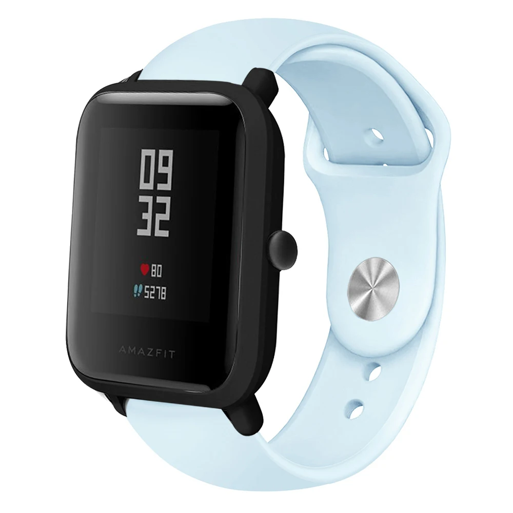 Силиконовый ремешок для часов Ремешок для Huami Amazfit Bip Youth/GTR 42 мм ремешок для часов 20 мм для samsung gear S2 классический браслет