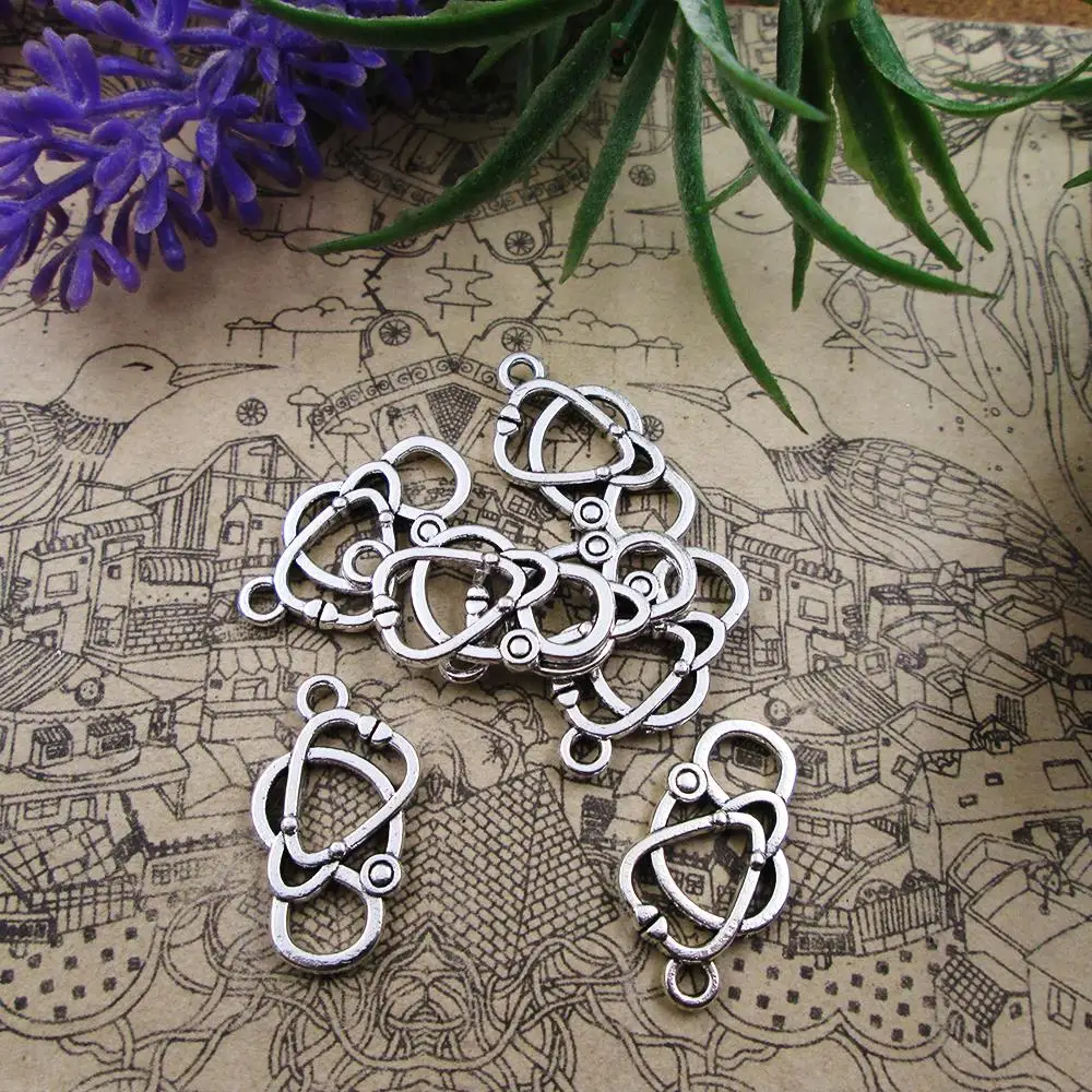 

30 шт 13*23 мм античное серебро мини стетоскоп Подвески Подвеска для DIY браслет ожерелье ювелирные изделия