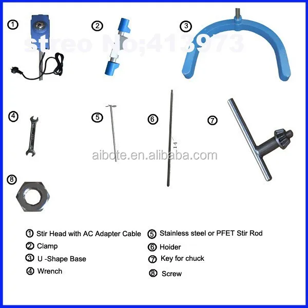 

50L/100W High Power Constant Speed liquid stirrer/mixer in cosmetics