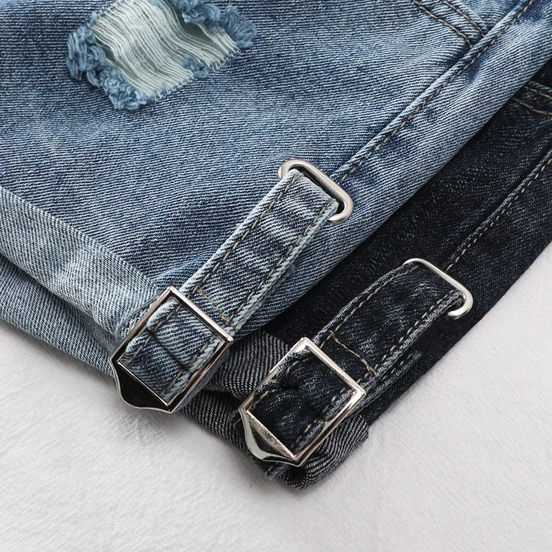 

2021 Hot Sale Cotton Regular Draped Fly Solid Women Shorts Summer New Female High Waist Flanging Buckle Design Shorts