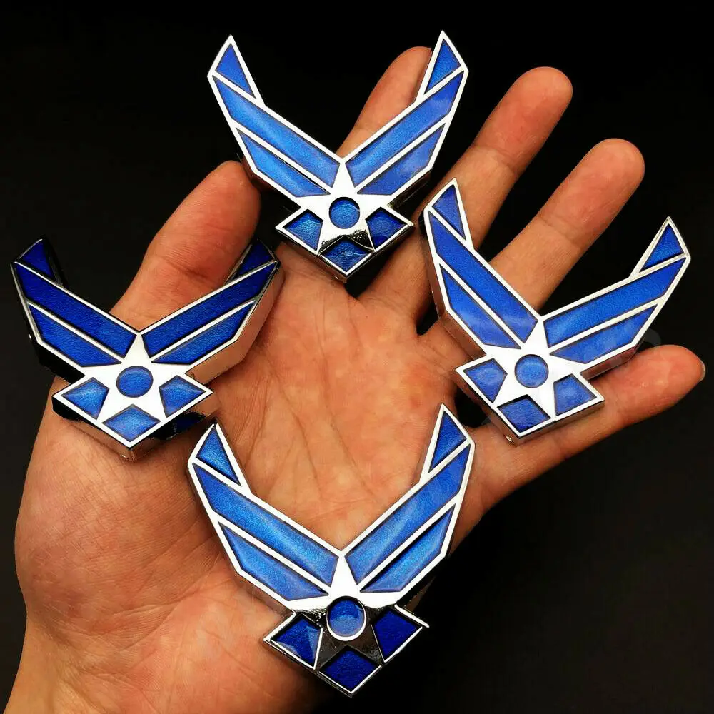 

4pcs Metal U.S. Air Force USAF Hap Arnold Wings Car Emblem Badge Decal Sticker