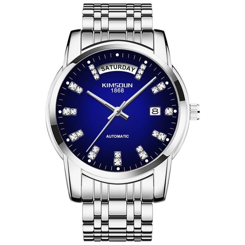 

KIMSDUN Top Brand Men's Clock Automatic Mechanical Watch Men's Luxury Gold Business Waterproof Men's Wrist Watch Relogio