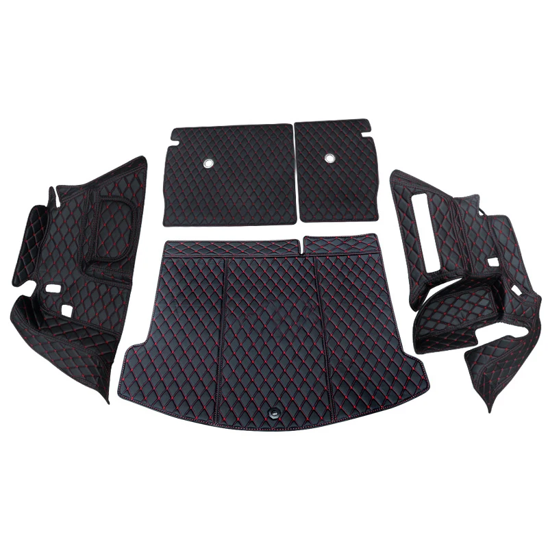 

luxury fiber leather car trunk mat for jaguar e-pace 2017 2018 2019 2020 cargo mat car accessories