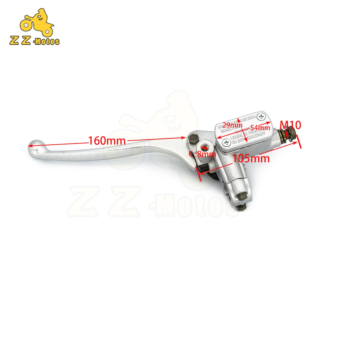 

Motorcycle Brake Pump Front Master Cylinder Hydraulic Brake Lever Right For Dirt Pit Bike ATV Quad Moped Scooter Buggy Go Kart