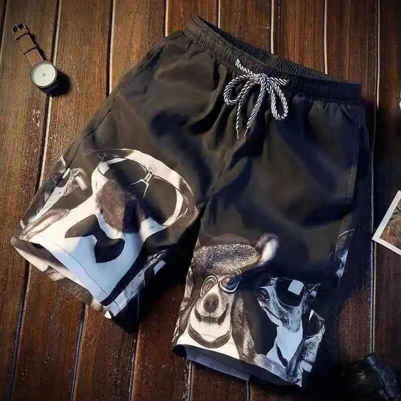

2020 summer beach pants boys shorts men loose casual shorts men's five-point pants quick-drying beach pants