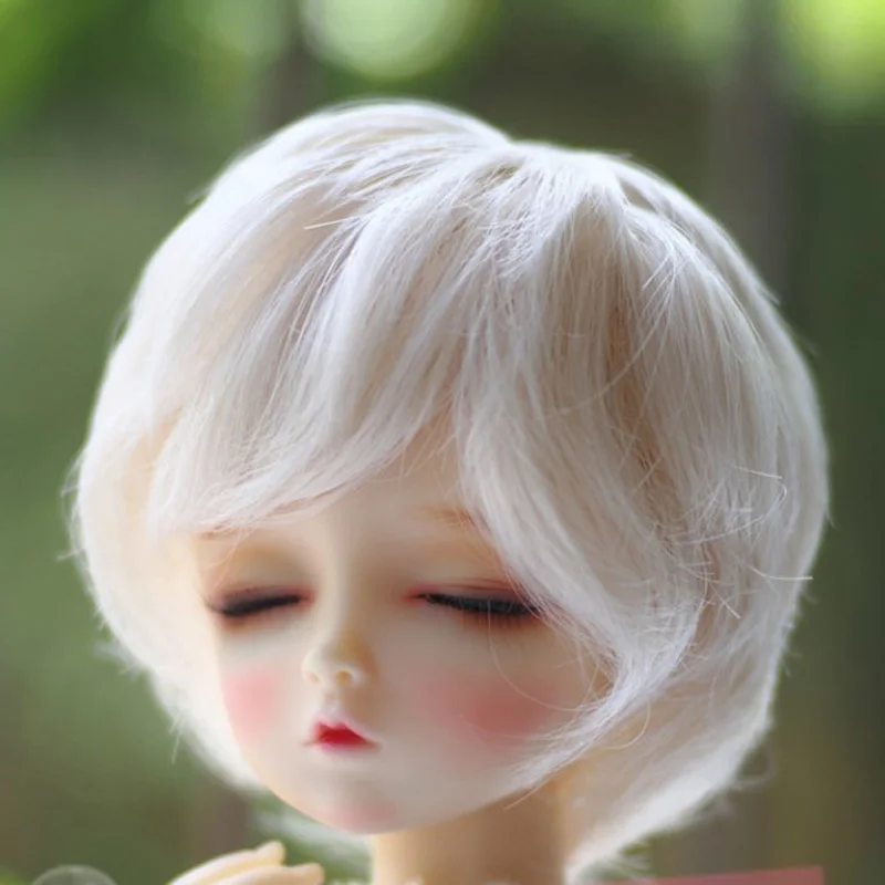 1/3 1/4 1/6 новый стиль Bjd SD кукольный парик короткий коричневый высокотемпературный