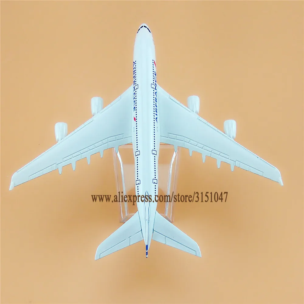 Модель самолета из металлического сплава 16 см A380|Вертолеты самолеты корабли