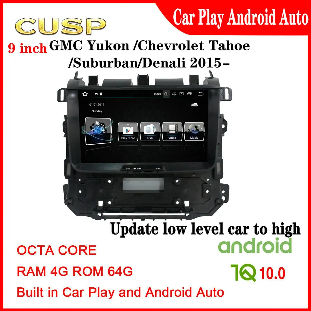 

Автомобильный GPS-навигатор ANDROID для GMC Yukon Chevrolet Tahoe Suburban Denali автомобильный DVD-плеер CUSP автомобильный стерео ANDROID 4 Гб + 64 ГБ Автомобильный мульт...