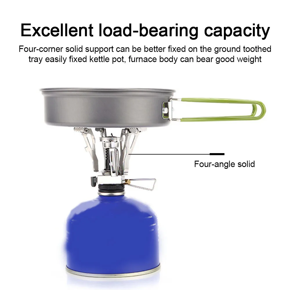 Мини плита для кемпинга со встроенной бытовой плитой ветрозащитная Складная