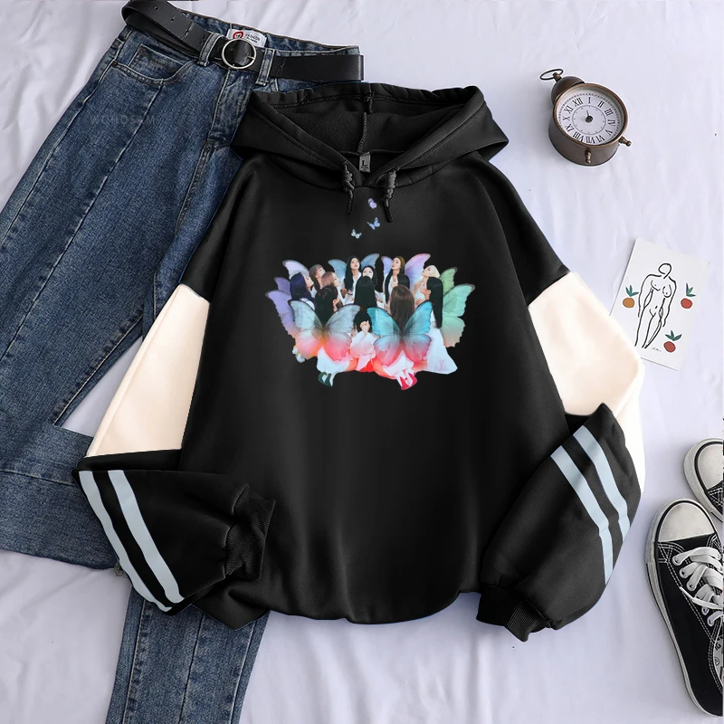 Худи в стиле K-POP LOONA - Butterfly X худи с изображением альбома Свитшот Харадзюку