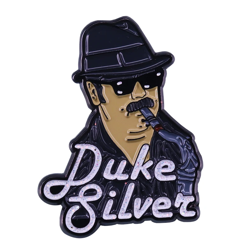 Ron Swanson Duke 's jazz lapel pin Parks and Recreation fandom art addition