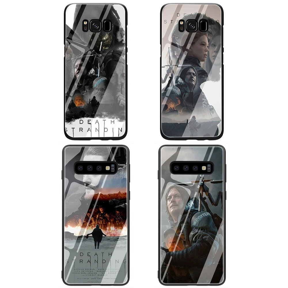 EWAU Death Stranding закаленное Стекло чехол для samsung S7 S8 S9 S10 Note 8, 9, 10, плюс A10 20 30 40 50 60 70