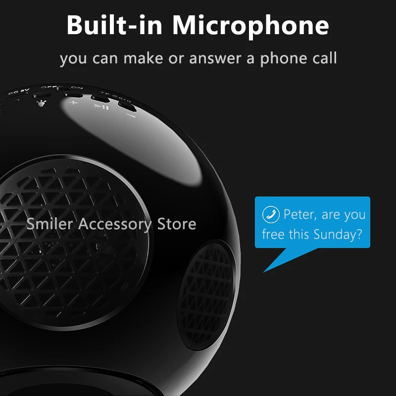 Стерео беспроводной Bluetooth динамик портативный домашний цветной светодиодный