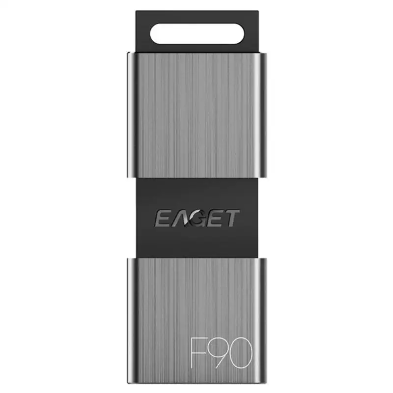 EAGET F90 Портативный бизнес металлический USB 3 0 U диск флэш накопитель 16 ГБ 32 64 Гб 128