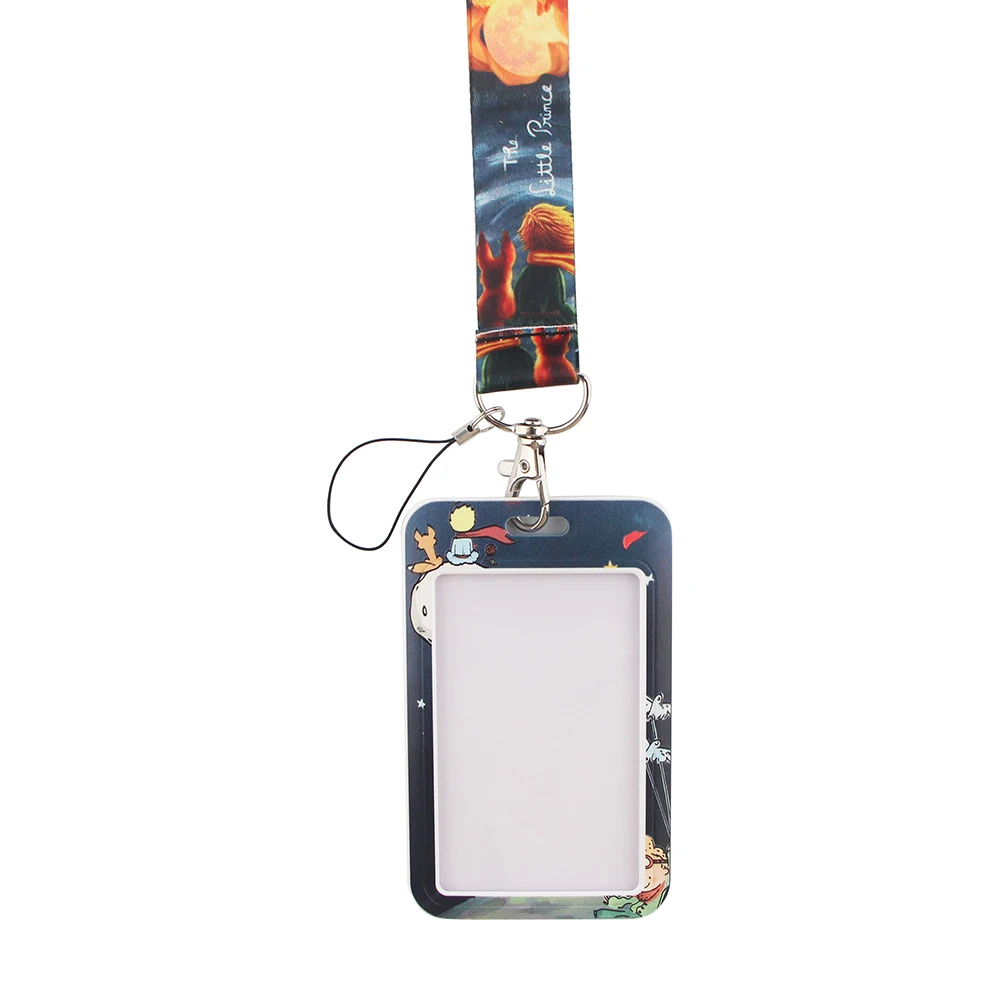 

LT27 Prince And Fox Print Keychain Ribbon Lanyards for Keys ID Card Phone Straps Hanging Rope Lariat Students Badge Holder Gifts