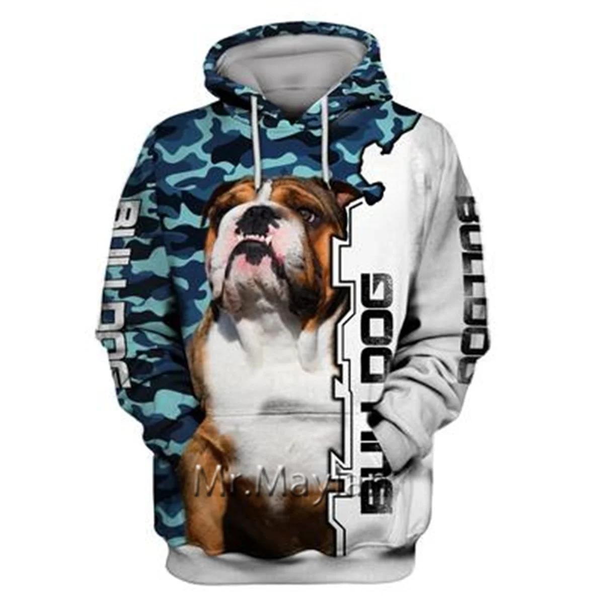 

Personality Fashion Animal Pug 3D Printed Graphic Hoodie Men/Women Zip Hooded Streetwear Oversized Sweatshirt Harajuku Tops -A11