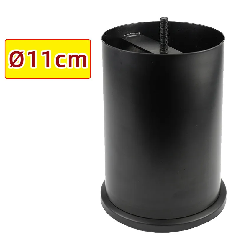 

Heavy Metal Furniture Legs Black Round Tube Sofa Leg Support Leg M8 Thread for Bed Riser Cabinet Feet Furniture Accessories