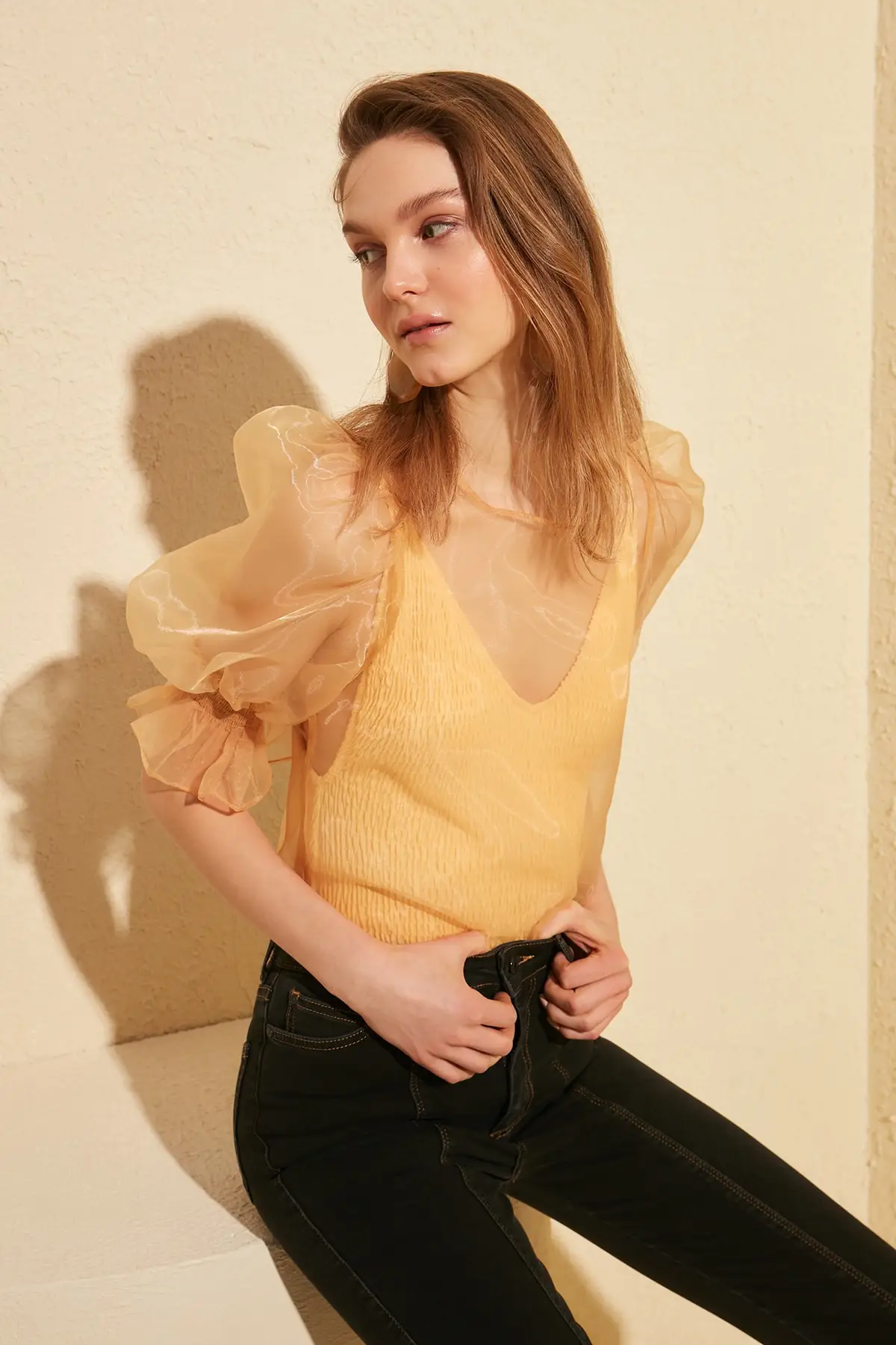 Блузка из органзы Trendyol TWOSS20BZ0069|Блузки| |