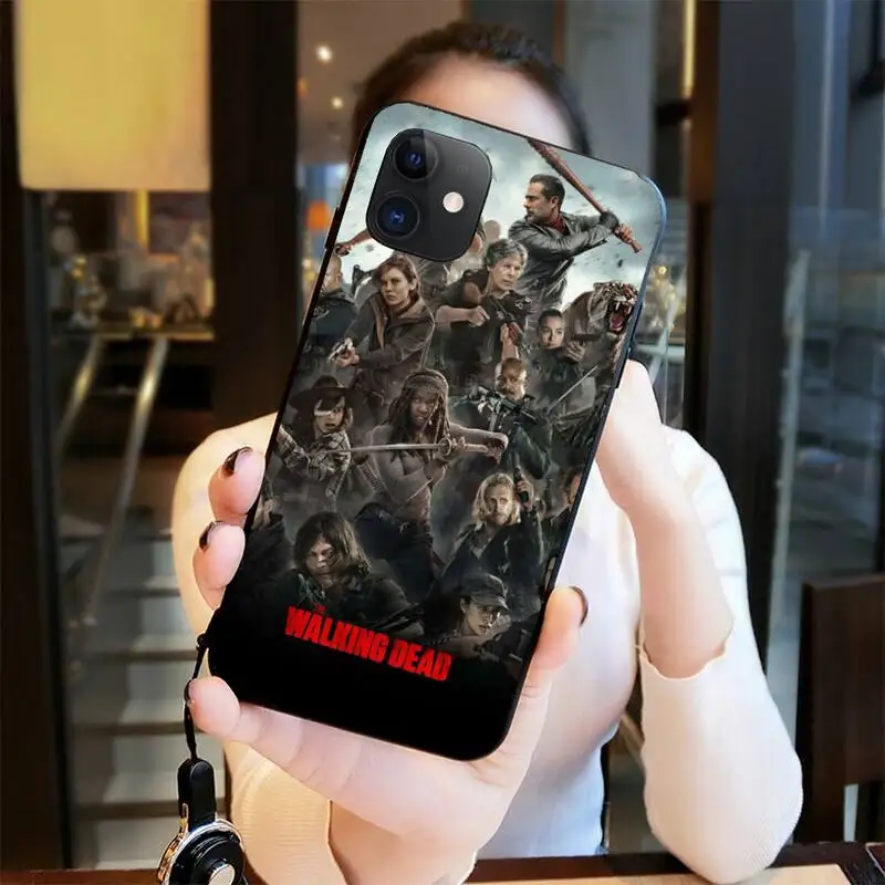 

NBDRUICAI Terror The Walking Dead Cover Black Soft Shell Phone Case for iPhone 11 pro XS MAX 8 7 6 6S Plus X 5S SE XR case
