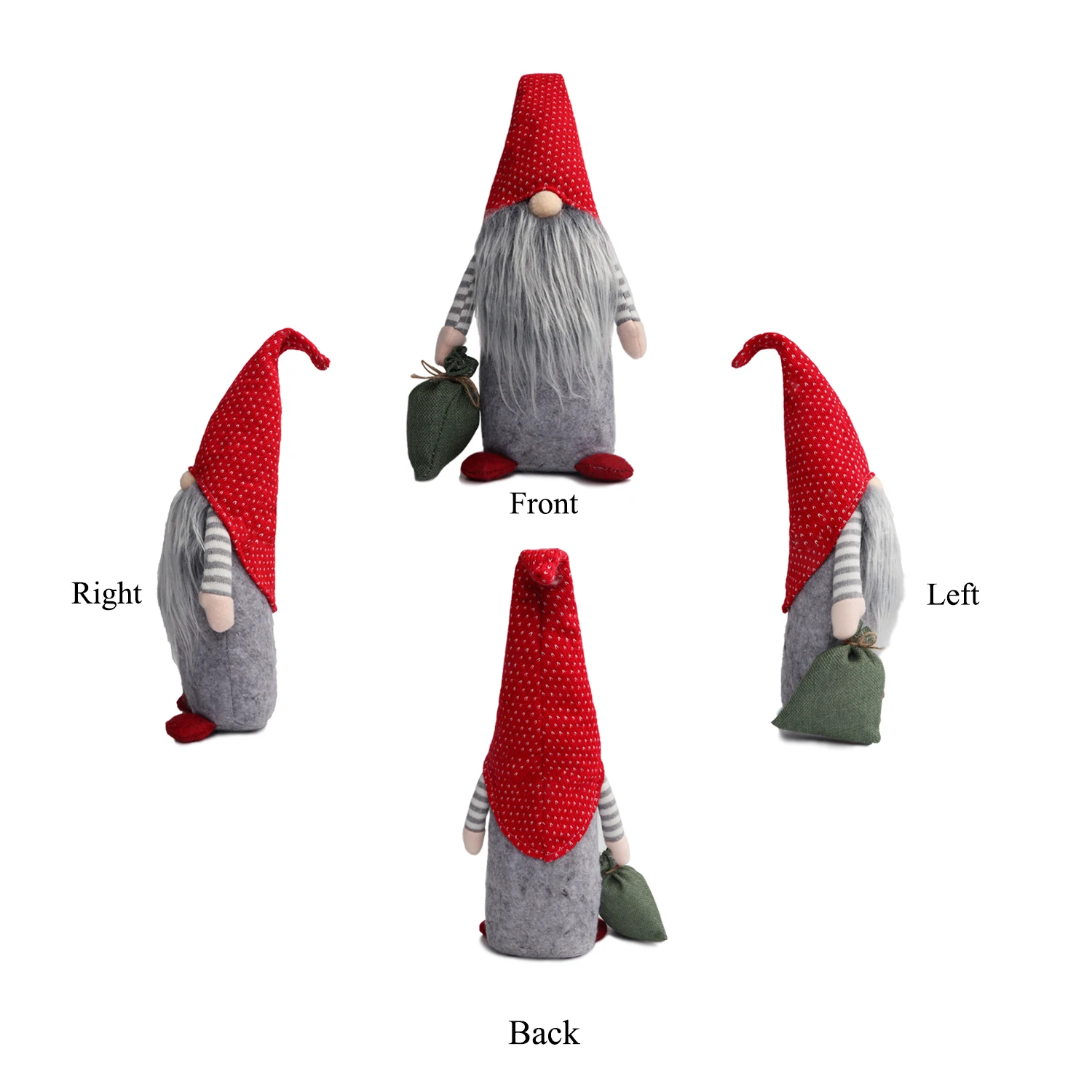 15inch Creative Christmas Swedish Gnome gift bag Tomte Gonme Large Stuffed Toy Elf Christmas Decoration For Home New Year Decor