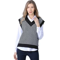women vest knitted sweater loose vintage female waistcoat chic oversize sweater tops women clothes outfit