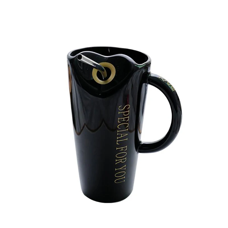 Кружка для воды кофейная кружка простая пара с соломинкой влюбленных бытовые