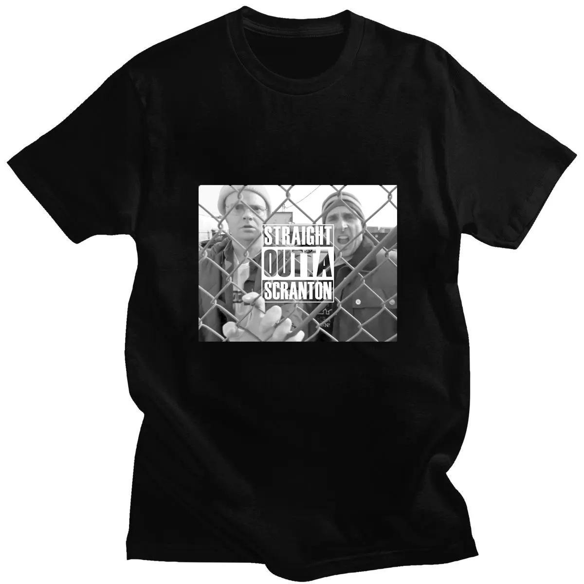 

Short Sleeve The Office Dunder Mifflin Dwight Tv Show Printed Tshirts Loose Creative Scranton T-shirts Casual T Shirt Men's Sets