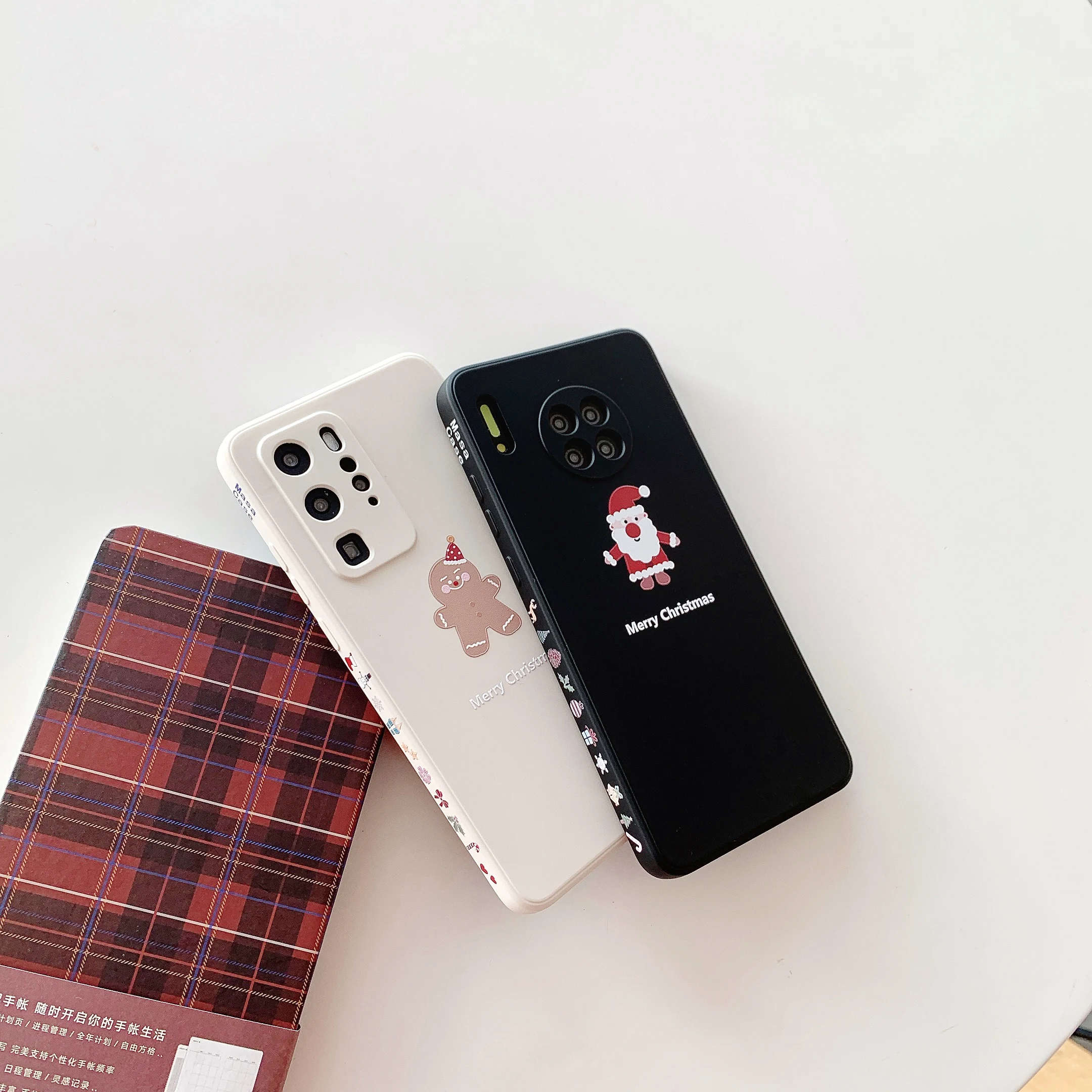 

Christmas side is suitable for HUAWEI P30 pro mobile phone case nova5/6/7/mate 40 protective cover